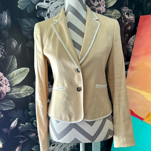 Brooks Brothers tan linen blazer - Picture 1 of 6